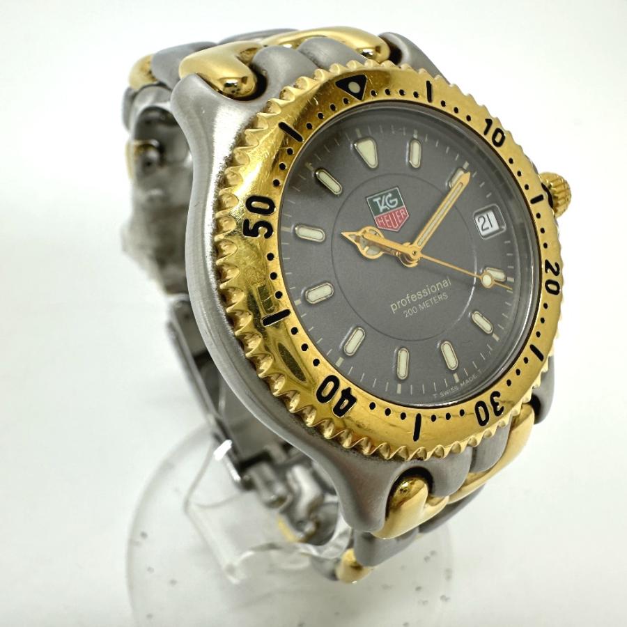 TAG HEUER タグホイヤー WG1120 プロフェッショナル 200 クォーツ デイト セル 腕時計 シルバー/ゴールド メンズ【中古】｜reference｜04