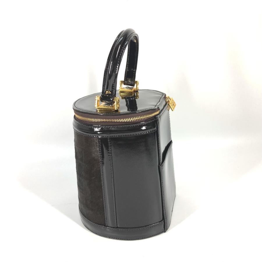 VERSACE ヴェルサーチ サンバースト 縦型 ハンドバッグ カバン ヴィンテージ バニティバッグ ブラウン レディース【中古】 |  | 03