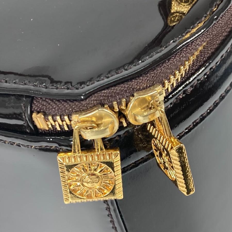 VERSACE ヴェルサーチ サンバースト 縦型 ハンドバッグ カバン ヴィンテージ バニティバッグ ブラウン レディース【中古】 |  | 04
