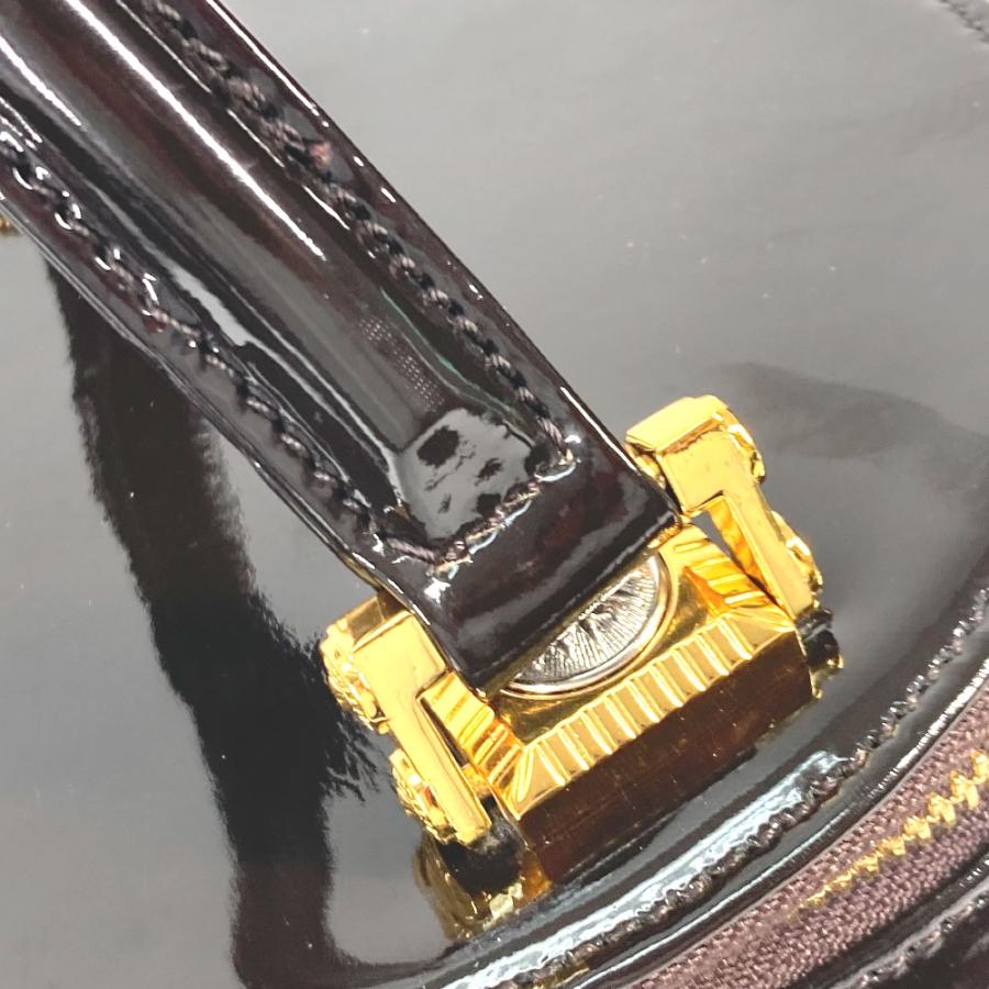 VERSACE ヴェルサーチ サンバースト 縦型 ハンドバッグ カバン ヴィンテージ バニティバッグ ブラウン レディース【中古】 |  | 05
