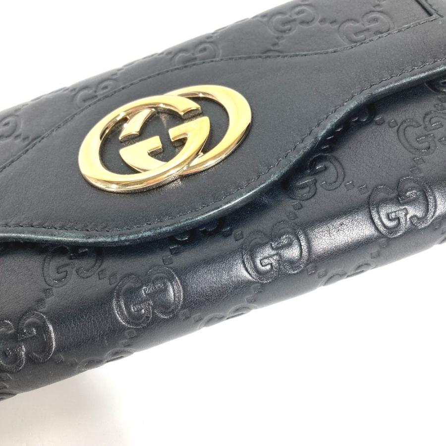 GUCCI グッチ 282434 グッチシマ GG フラップ ロングウォレット 長財布  