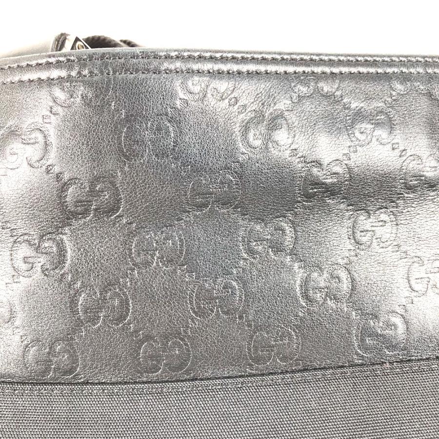 GUCCI（グッチ） 161822 GG トートバッグ 肩掛け カバン グッチシマ ショルダーバッグ ブラック メンズ【中古 ...