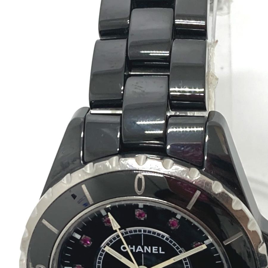 CHANEL シャネル H1634 J12 12P ルビー ウォッチ　レディース時計  腕時計 ブラック レディース【中古】 | CHANEL | 02
