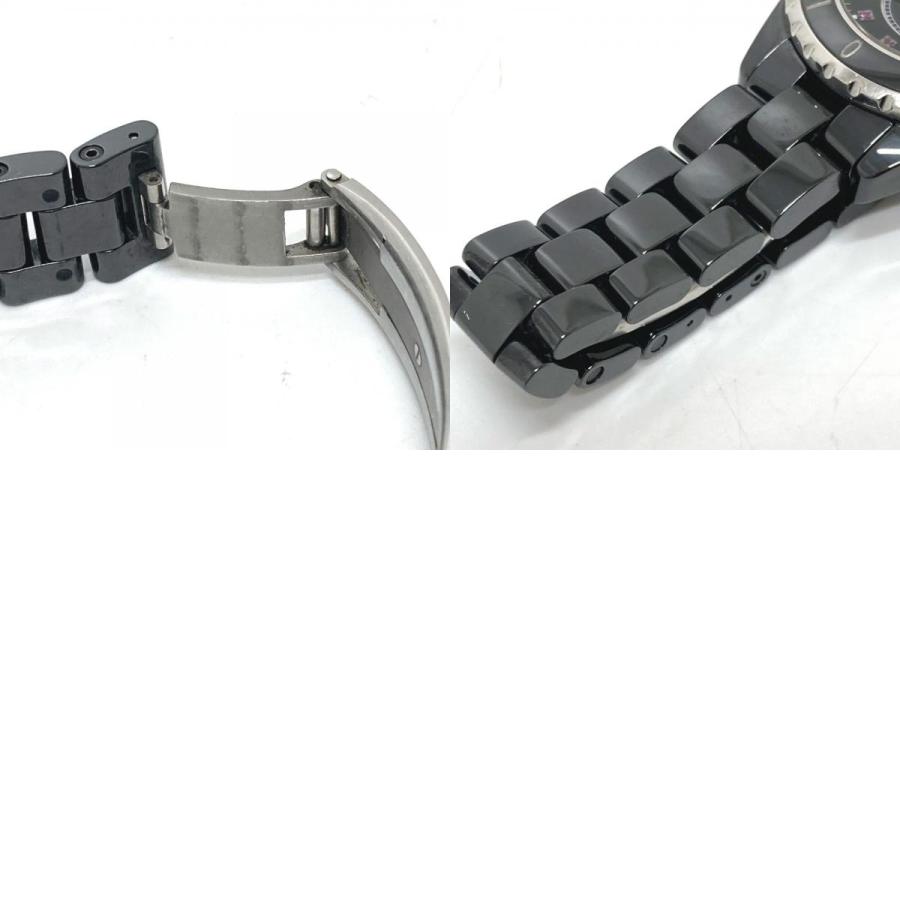 CHANEL シャネル H1634 J12 12P ルビー ウォッチ　レディース時計  腕時計 ブラック レディース【中古】 | CHANEL | 09