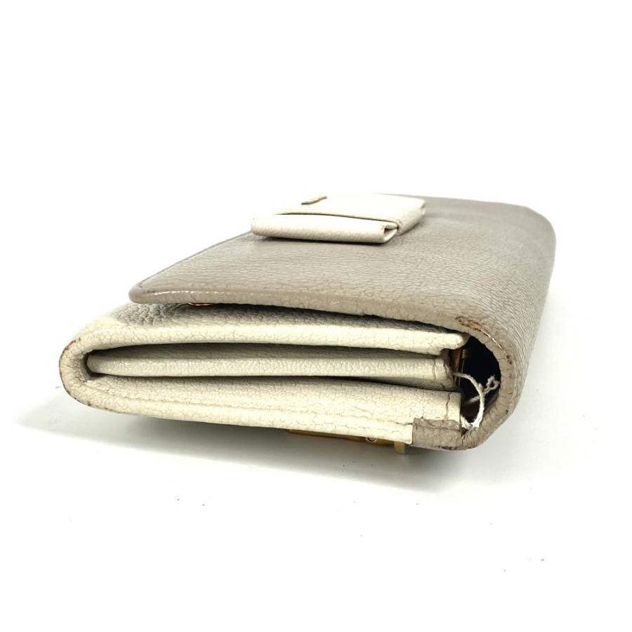 miu MIUMIU ミュウミュウ 5MH109 マドラス ロングウォレット リボン  