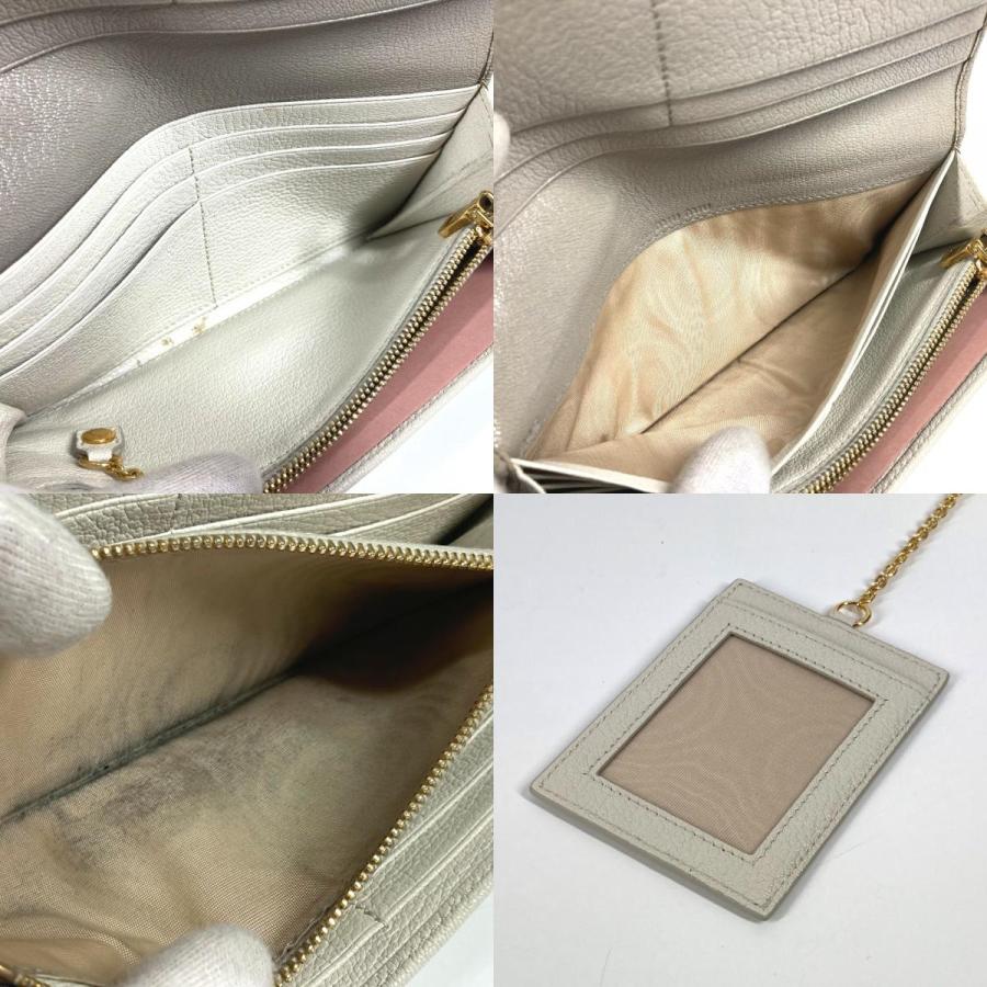 miu MIUMIU ミュウミュウ 5MH109 マドラス ロングウォレット リボン  