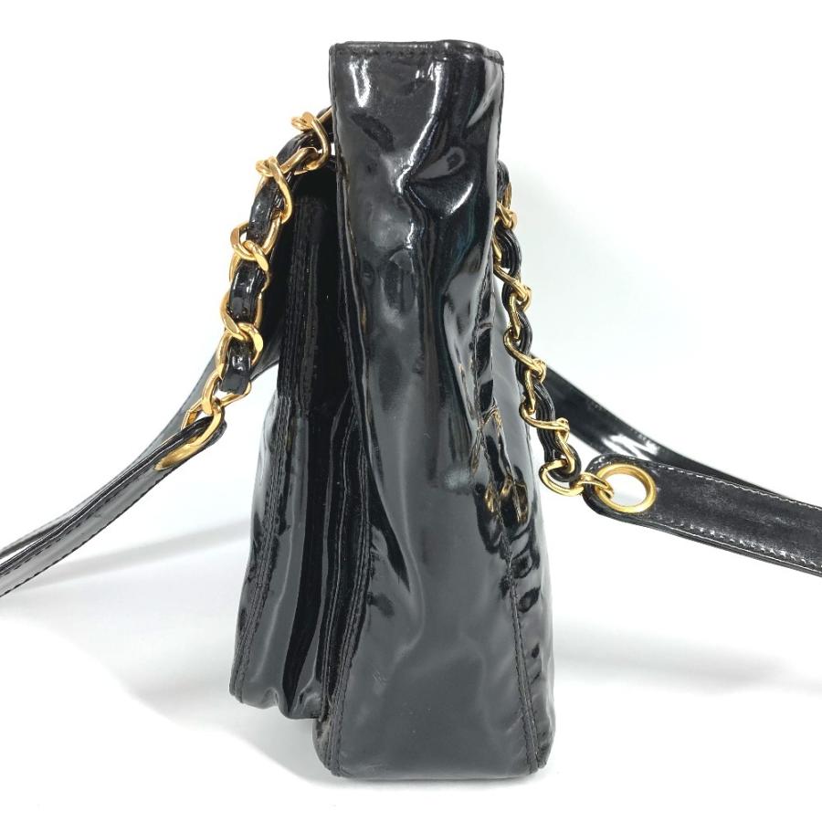 CHANEL シャネル A08036 CC ココマーク ロゴ カバン トートバッグ チェーン ショルダーバッグ ブラック レディース【中古】の画像