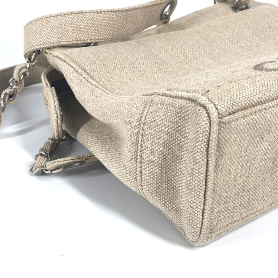 CHANEL シャネル CC ココマーク  カバン チェーンバッグ 肩掛け トートバッグ ヴィンテージ ショルダーバッグ ベージュ レディース【中古】 | CHANEL | 06