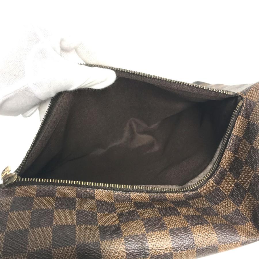LOUIS VUITTON ルイヴィトン N51211 ブルックリンMM カバン フラップ 斜め掛け ダミエ ショルダーバッグ エベヌ ブラウン 【中古】 | LOUIS VUITTON | 01