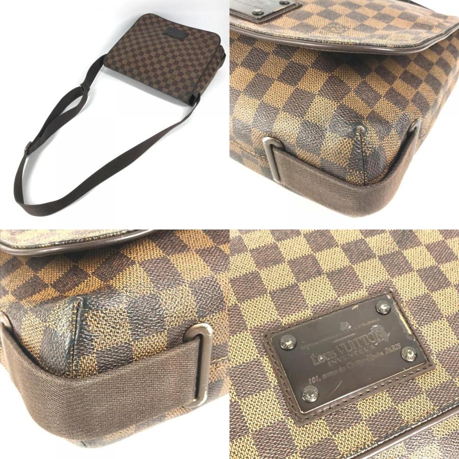 LOUIS VUITTON ルイヴィトン N51211 ブルックリンMM カバン フラップ 斜め掛け ダミエ ショルダーバッグ エベヌ ブラウン 【中古】 | LOUIS VUITTON | 08