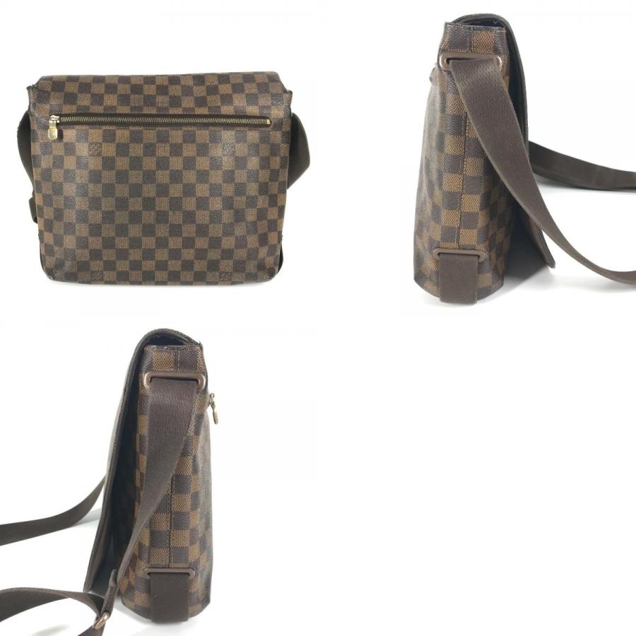 LOUIS VUITTON ルイヴィトン N51211 ブルックリンMM カバン フラップ 斜め掛け ダミエ ショルダーバッグ エベヌ ブラウン 【中古】 | LOUIS VUITTON | 09
