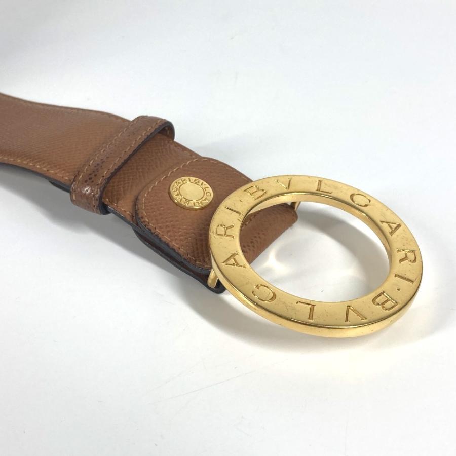 BVLGARI ブルガリ ブルガリブルガリ ロゴ バックル アクセサリー ベルト ベージュ メンズ【中古】_4
