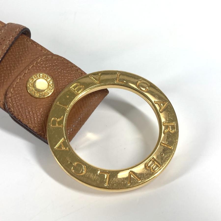 BVLGARI ブルガリ ブルガリブルガリ ロゴ バックル アクセサリー ベルト ベージュ メンズ【中古】_5