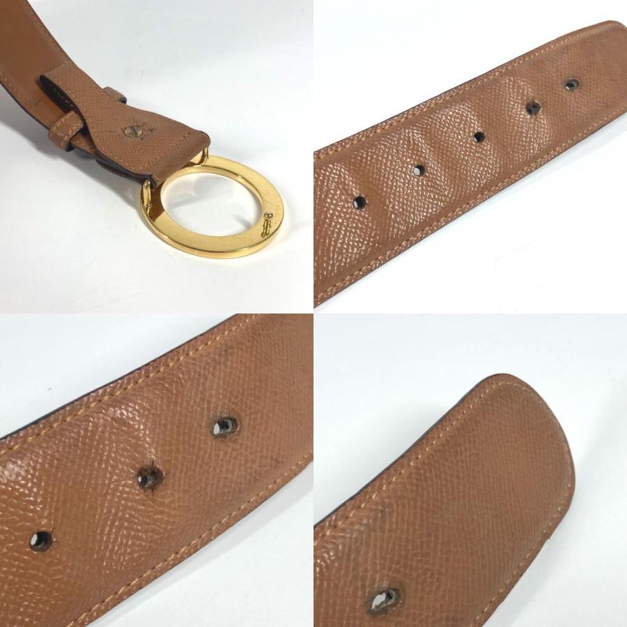 BVLGARI ブルガリ ブルガリブルガリ ロゴ バックル アクセサリー ベルト ベージュ メンズ【中古】_7