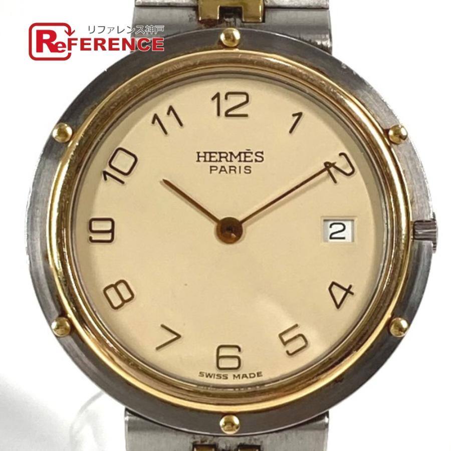 HERMES エルメス オリンピア コンビ メンズウォッチ ウォッチ 腕時計  