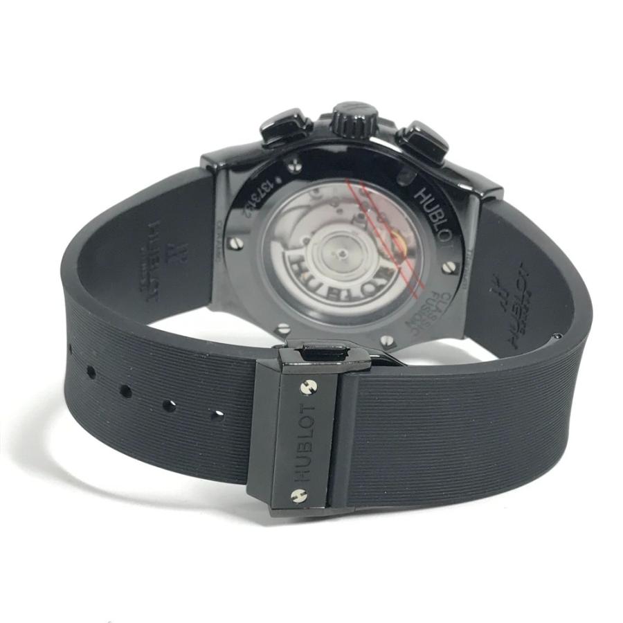 HUBLOT ウブロ 521.CM.1771.RX  クラシックフュージョン ブラックマジック クロノグラフ 自動巻き  裏スケ 腕時計 ブラック メンズ【中古】 | HUBLOT | 04