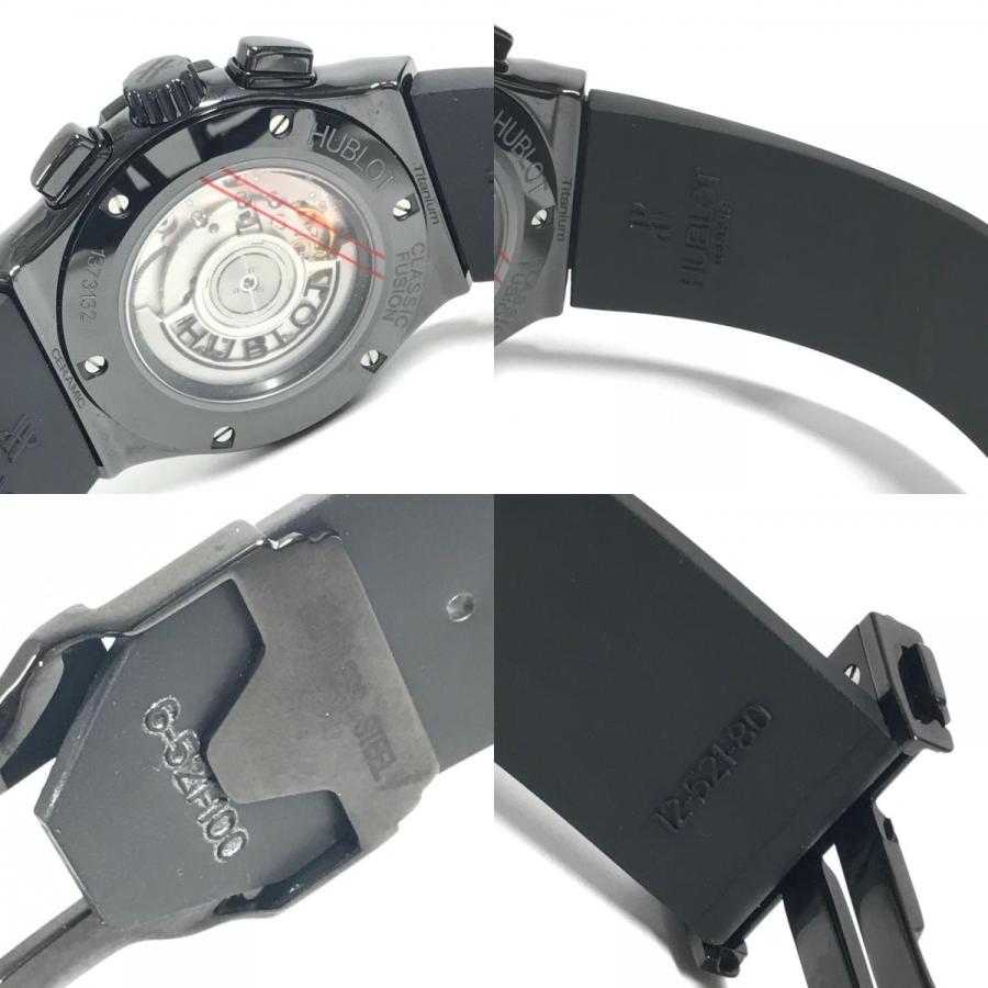 HUBLOT ウブロ 521.CM.1771.RX  クラシックフュージョン ブラックマジック クロノグラフ 自動巻き  裏スケ 腕時計 ブラック メンズ【中古】 | HUBLOT | 08