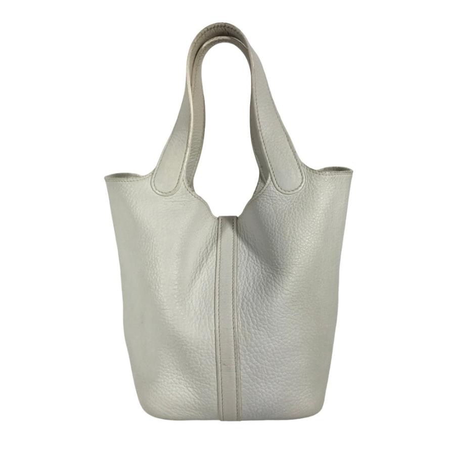 HERMES エルメス ピコタンロック PM ピコタンロックPM カバン トートバッグ ハンドバッグ ホワイト ユニセックス【中古】 | HERMES | 01