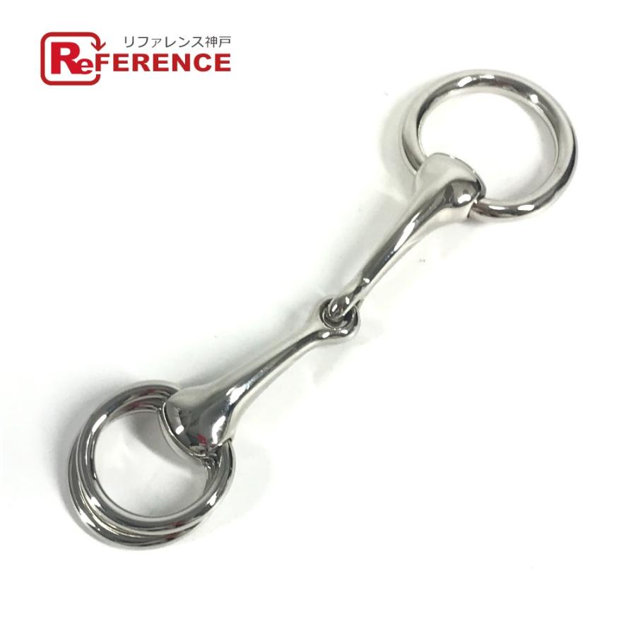 美品 HERMES エルメス モール ロゴ アクセサリー スカーフリング シルバー ユニセックス【中古】 | HERMES