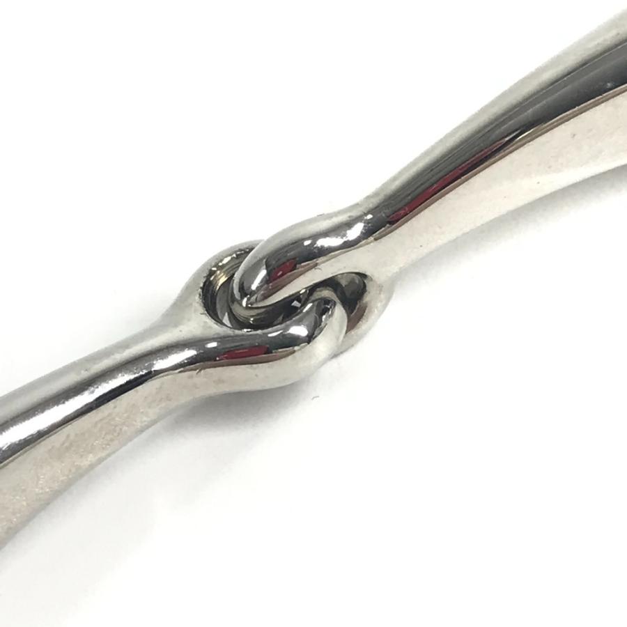 美品 HERMES エルメス モール ロゴ アクセサリー スカーフリング シルバー ユニセックス【中古】 | HERMES | 08