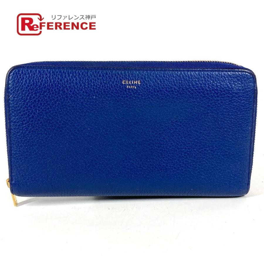 CELINE（セリーヌ） ロゴ ロングウォレット ラウンドファスナー 長財布