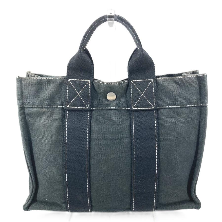 HERMES エルメス ドーヴィルPM ドーヴィル PM カバン トートバッグ ハンドバッグ ブラック ユニセックス【中古】 | HERMES | 01