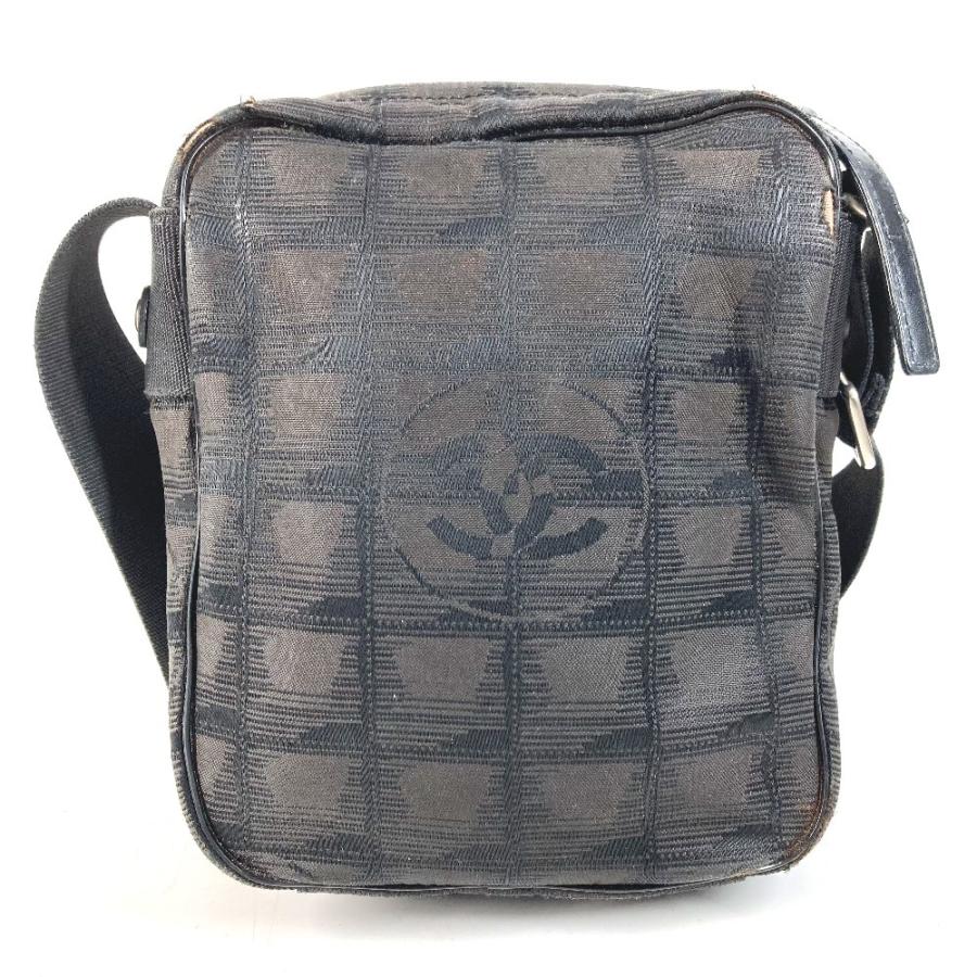 CHANEL シャネル A30913 ポシェット CC ココマーク ロゴ カバン 斜め掛け ニュートラベルライン ショルダーバッグ ブラック【中古】の画像