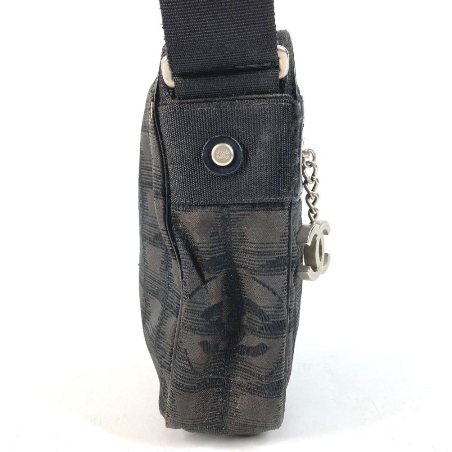 CHANEL シャネル A30913 ポシェット CC ココマーク ロゴ カバン 斜め掛け ニュートラベルライン ショルダーバッグ ブラック【中古】の画像