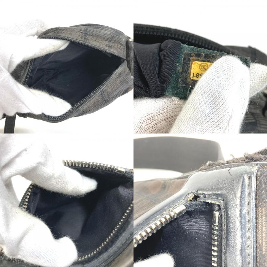 CHANEL シャネル A30913 ポシェット CC ココマーク ロゴ カバン 斜め掛け ニュートラベルライン ショルダーバッグ ブラック【中古】の画像
