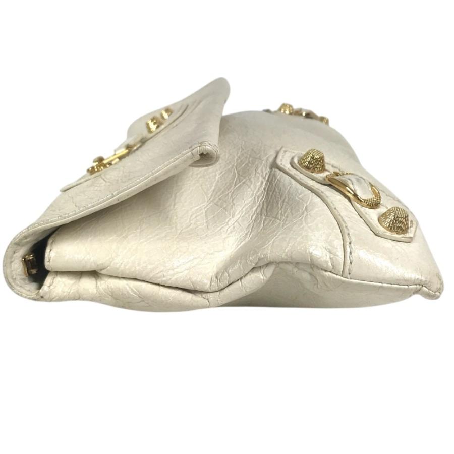 BALENCIAGA バレンシアガ 327079 ジャイアント エンベロープ カバン ポーチ フラップ スタッズ クラッチバッグ ホワイト【中古】 | BALENCIAGA | 02