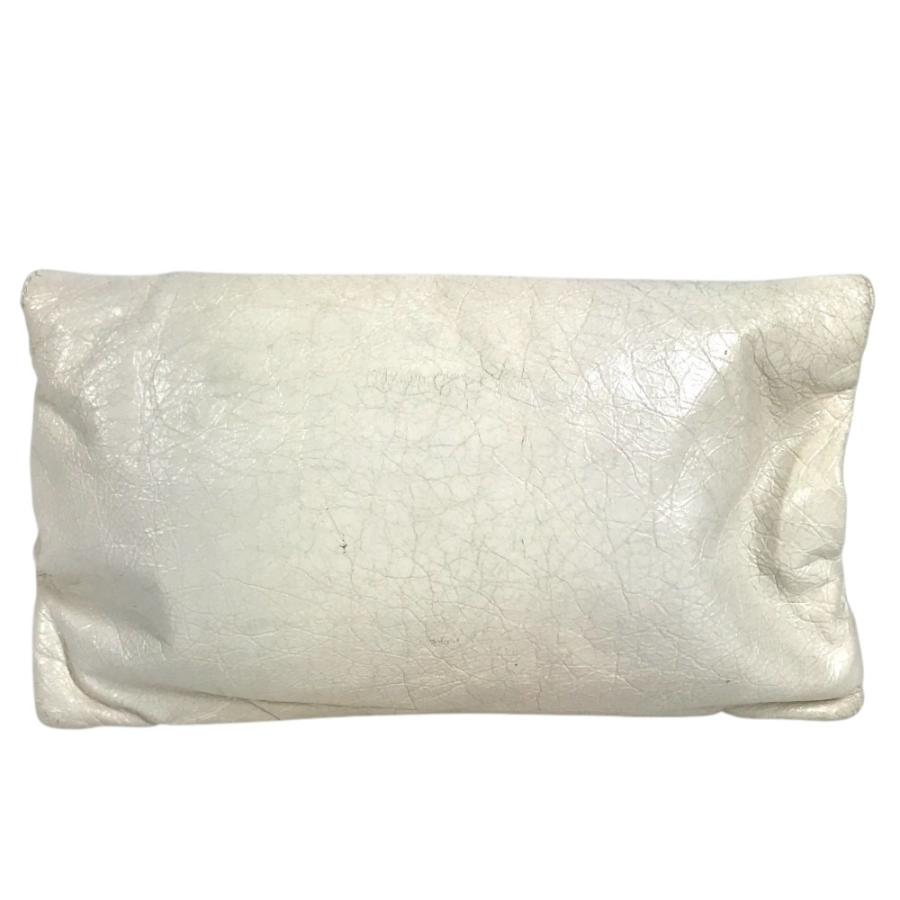 BALENCIAGA バレンシアガ 327079 ジャイアント エンベロープ カバン ポーチ フラップ スタッズ クラッチバッグ ホワイト【中古】 | BALENCIAGA | 03