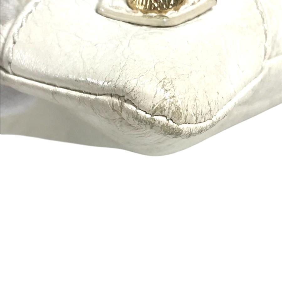 BALENCIAGA バレンシアガ 327079 ジャイアント エンベロープ カバン ポーチ フラップ スタッズ クラッチバッグ ホワイト【中古】 | BALENCIAGA | 05