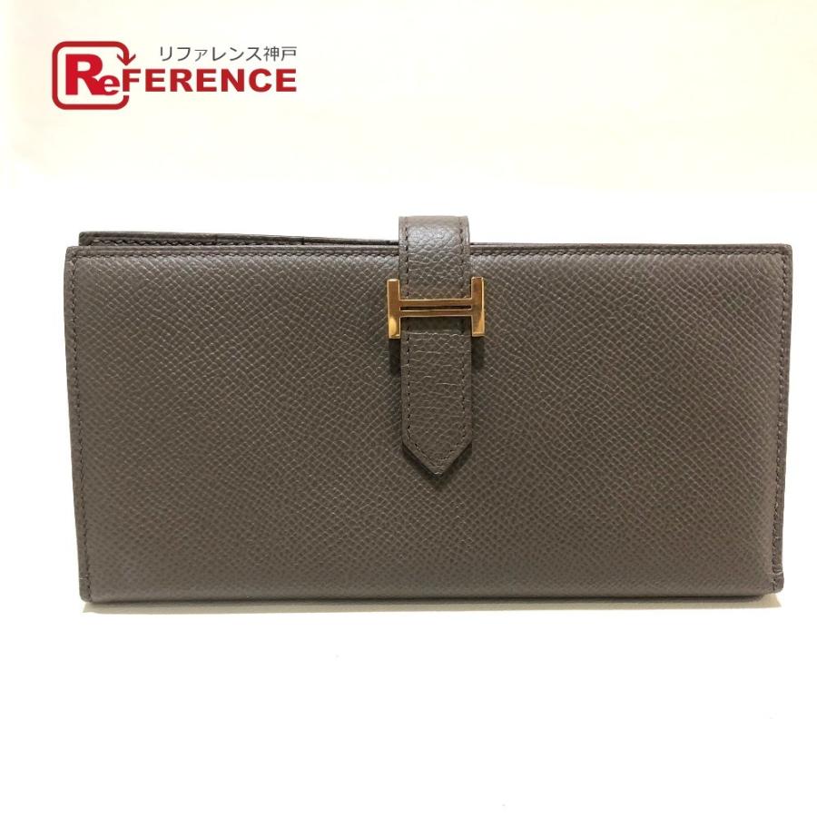 Hermes エルメス ベアンスフレ メンズ レディース 長財布 小銭入れあり エタン ゴールド金具 グレー系 ゴールド金具 ユニセックス 中古 L 0507 11 リファレンス コレクション 通販 Yahoo ショッピング