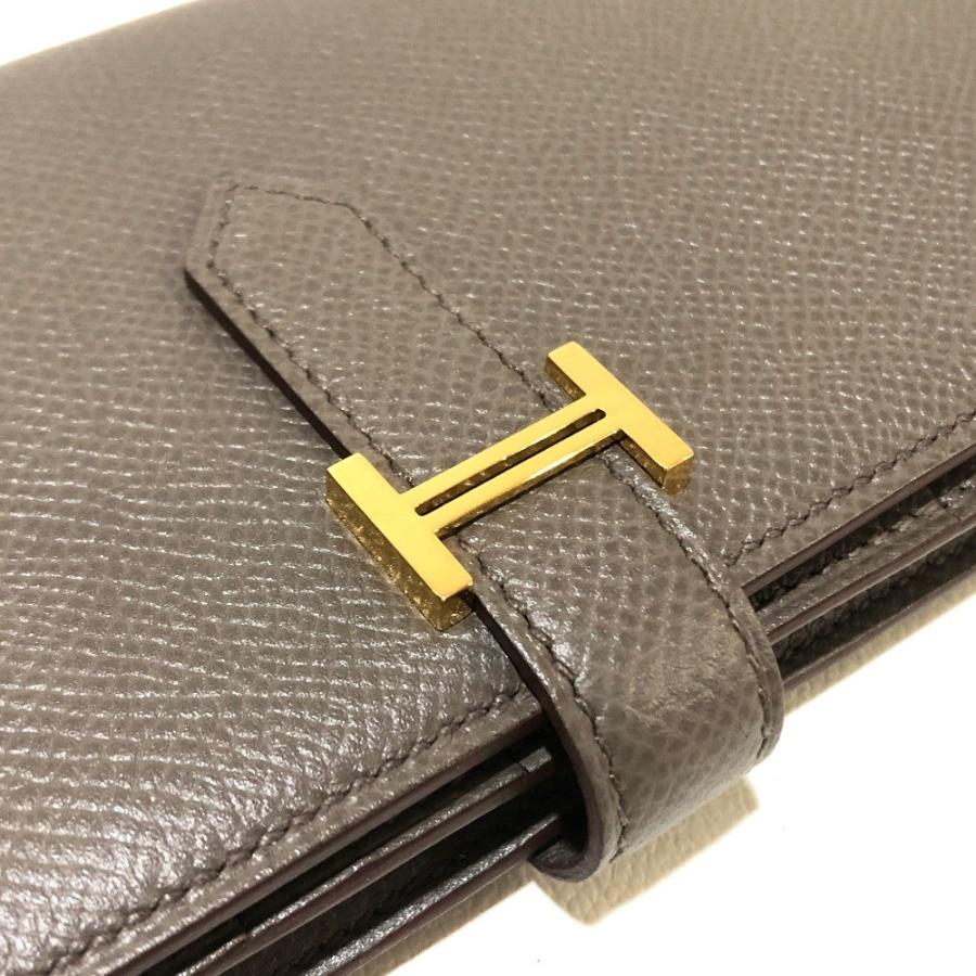 Hermes エルメス ベアンスフレ メンズ レディース 長財布 小銭入れあり エタン ゴールド金具 グレー系 ゴールド金具 ユニセックス 中古 L 0507 11 リファレンス コレクション 通販 Yahoo ショッピング