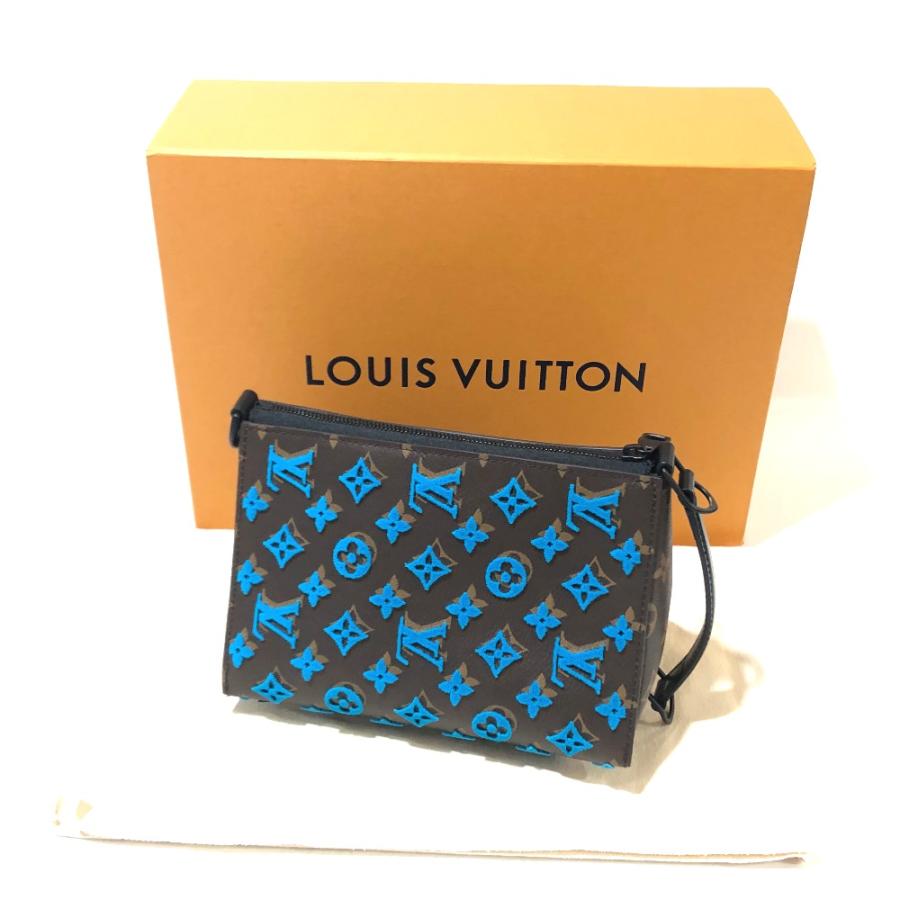 美品 LOUIS VUITTON ルイヴィトン M45078 トリアングル メッセンジャー ...