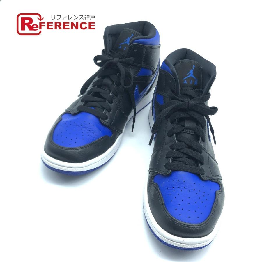 Nike ナイキ 068 エアジョーダン 1 ミッド Air Jordan 1 Mid スニーカー ブルー ブラック メンズ 中古 L 00 9 リファレンス コレクション 通販 Yahoo ショッピング
