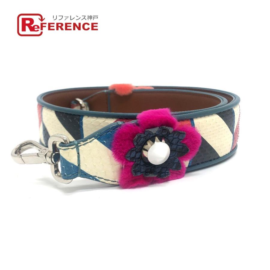 FENDI フェンディ 8AV077 フラワー スタッズ ストラップユー バッグ 