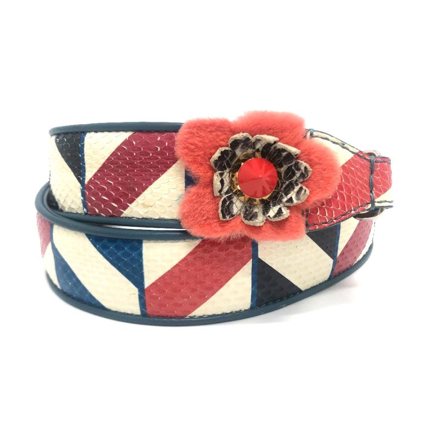 FENDI フェンディ 8AV077 フラワー スタッズ ストラップユー