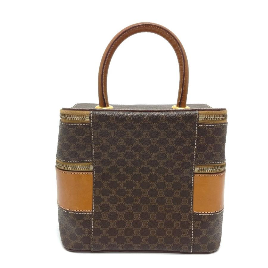 CELINE セリーヌ マカダム ヴィンテージ ハンドバッグ バニティバッグ PVC×レザー レディース | CELINE | 01