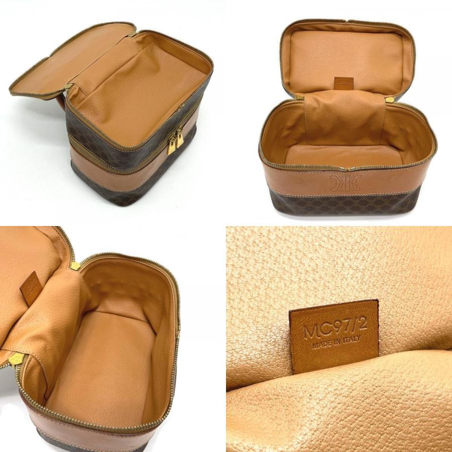 CELINE セリーヌ マカダム ヴィンテージ ハンドバッグ バニティバッグ PVC×レザー レディース | CELINE | 09