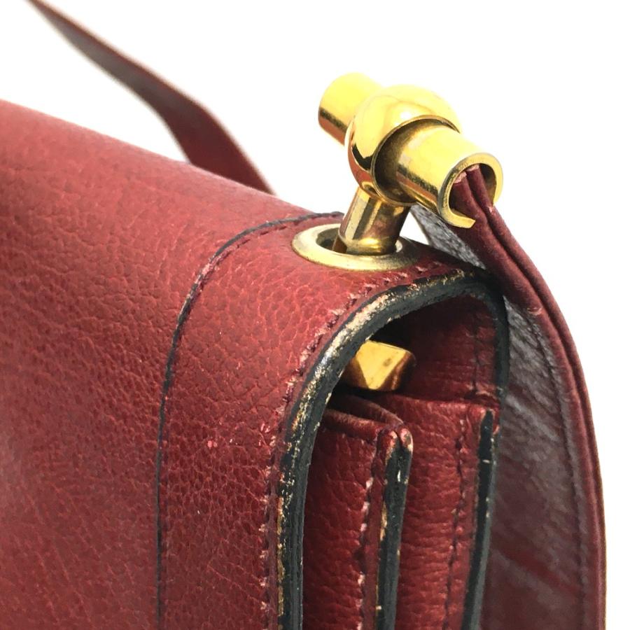 オールドディオール CD金具 レザー ショルダーバッグ Christian Dior クリスチャンディオール CD金具 オールド ヴィンテージ