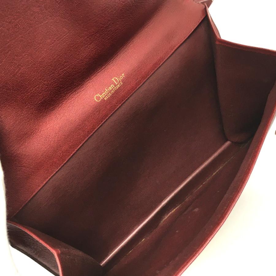 Christian Dior クリスチャンディオール CD金具 オールド ヴィンテージ ショルダーバッグ レザー レッド |  | 07