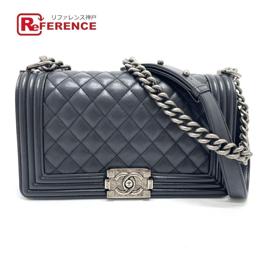 美品 Chanel シャネル A マトラッセ ボーイシャネル チェーンショルダー ショルダーバッグ L 18 リファレンス コレクション 通販 Yahoo ショッピング