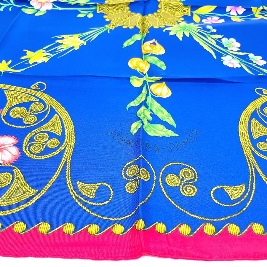 HERMES（エルメス） 美品 花柄 フラワー ARABESQUES アラベスク カレ90