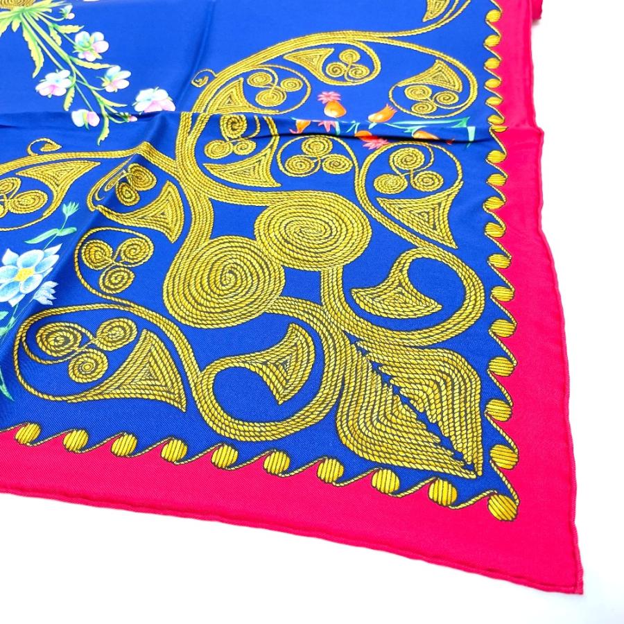 HERMES（エルメス） 美品 花柄 フラワー ARABESQUES アラベスク カレ90