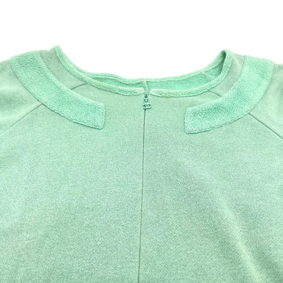 CHANEL シャネル P48060 ワンピース スウェット コットン グリーン レディース【中古】 | CHANEL | 03