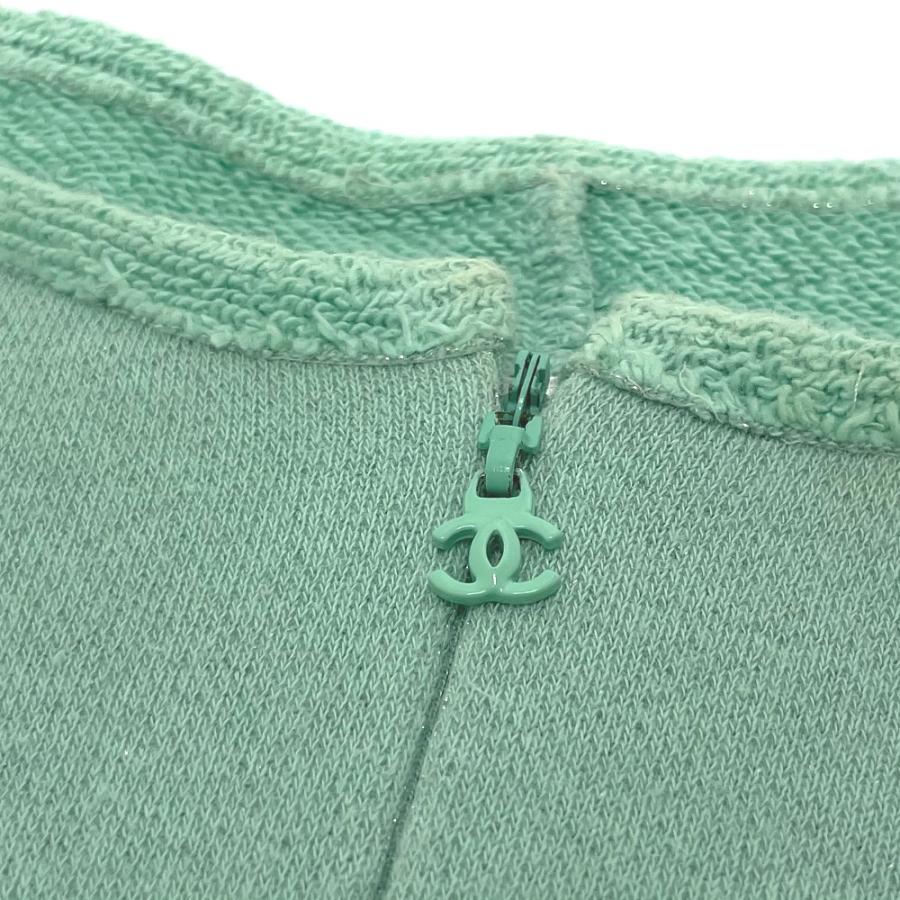 CHANEL シャネル P48060 ワンピース スウェット コットン グリーン レディース【中古】 | CHANEL | 04