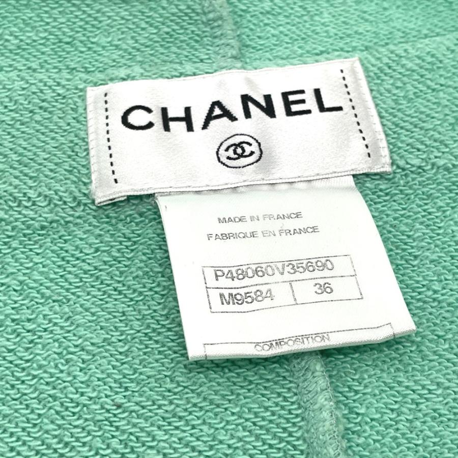 CHANEL シャネル P48060 ワンピース スウェット コットン グリーン レディース【中古】 | CHANEL | 05