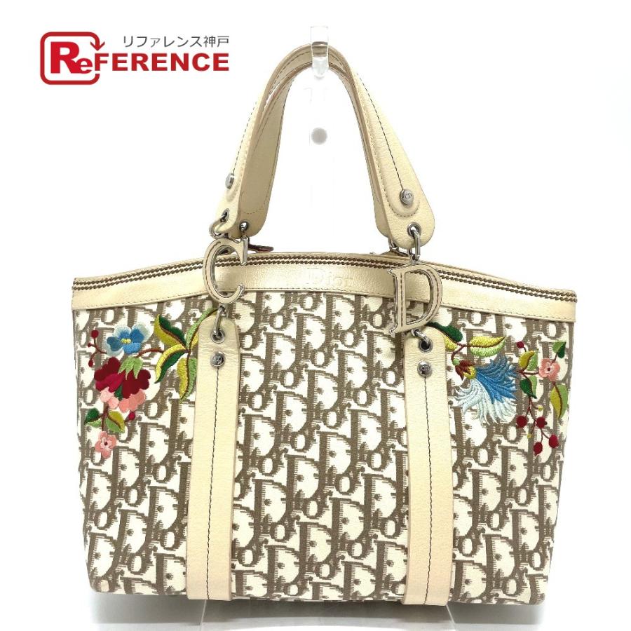 Dior ディオール トロッター 刺繍 フラワー 花柄 トートバッグ