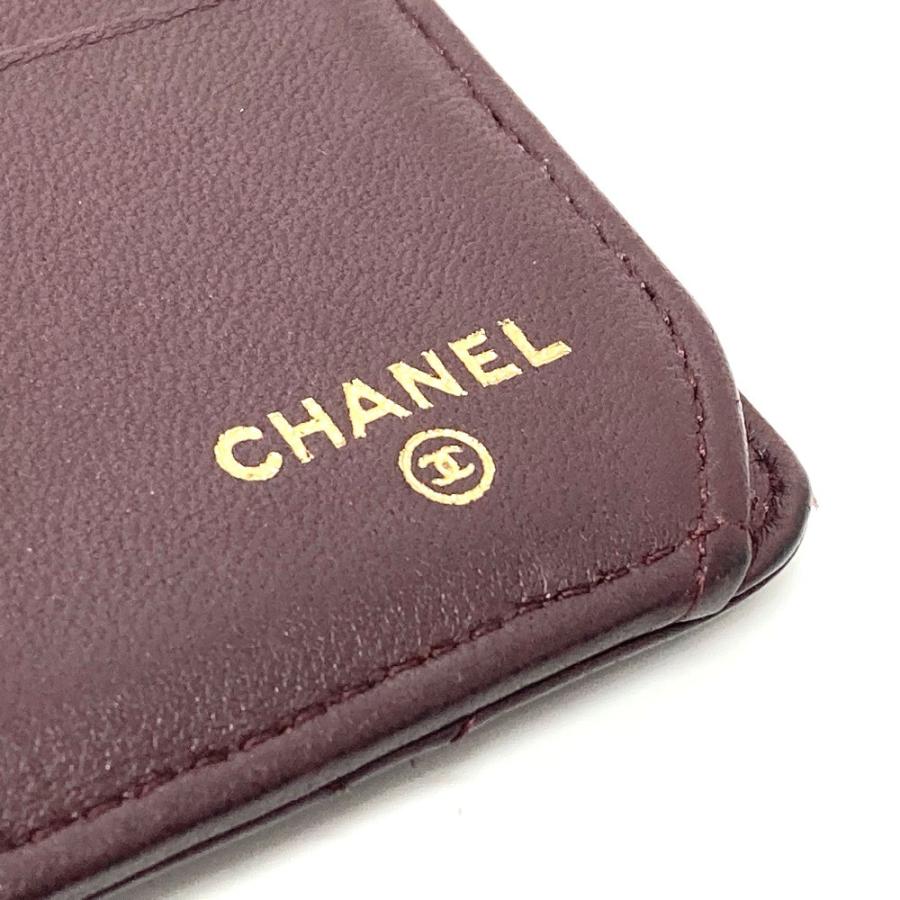 CHANEL シャネル マトラッセ ロングウォレット CC ココマーク 長財布 ラムスキン ボルドー レディース【中古】 | CHANEL | 06